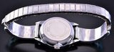Silver & Turquoise Zuni Inlay Square Stone Watch by Caroline Malani 1L12E