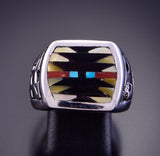 Size 9-3/4 Inlay Men's Ring by Charlotte Dishta 2L16O