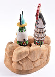 Shalako and Crow Mother Hopi Kachina by S. Miguel - 1K15M