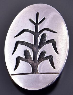 Vintage Silver - Tree of Life Cornstalk Hopi Brooch/Pin by Alvin Taylor 2H31G