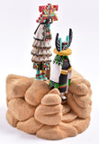 Shalako and Crow Mother Hopi Kachina by S. Miguel - 1K15M