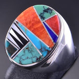 Size 10 Inlay Men's Ring by Bessie Johnson 2K18F