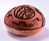 Hopi Pottery by Delmar Polacca - Turtle Design Seedpot 2L06A