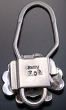 Silver Multistone Zuni Sunface Inlay Key Chain by Denise Siutza - 9J03B
