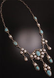 ZBM Exquisite #8 Spiderweb and Pearl Necklace by Erick Begay TO91O