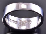 Size 9-1/2 Inlay White Buffalo Men's Ring 2K18K