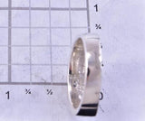 Size 9-1/2 Inlay White Buffalo Men's Ring 2K18K
