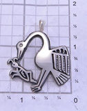 Mimbres Pottery Bird Design Pendant by Gerald Lomaventema 2K15C