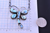 Silver & Golden Hills Turquoise Navajo Dragonfly Necklace by Tim Smith 2E18G