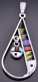 Rain Bird Design Pendant by Sheryl Edaakie 2K15H