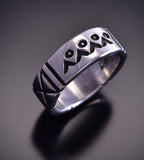 4 Sacred Mountains Ring Band Ring By Erick Begay TO12Q