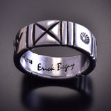 4 Sacred Mountains Ring Band Ring By Erick Begay TO12Q