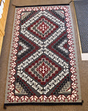 HUGE - Ganado Red Design Navajo Rug by Mary M Yazzie 1J14K