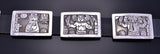 Vintage Hopi Kachina Storyteller Belt by Floyd Becenti - Concho Belt 1L03D