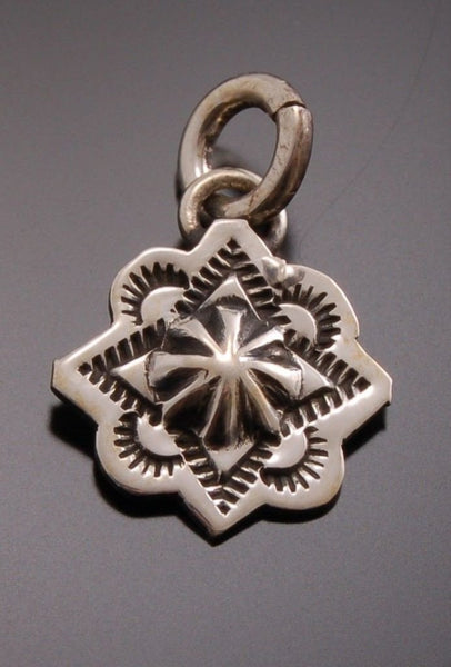 ZBM Stamped Silver Pendant ~ OLD STYLE PAWN ~ DESIGN BY ERICK BEGAY            TO41L