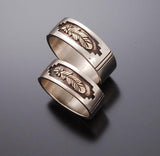 14K Gold Eagle Feather Ring. A Silver Ring by Erick Begay CD50B