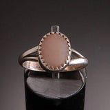 Sweet Silver Pink Mussel Shell Rings ~ Navajo Handmade ~ assorted Sizes TO41W