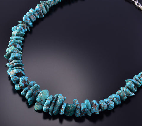 Vintage Turquoise Nugget Necklace 2K25M