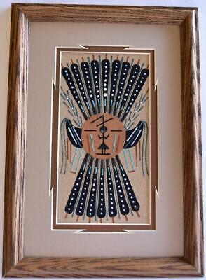 Navajo Sand Painting by Deborah Foster - 9.5 x 13.5 - 1J11J