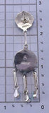 Silver & Turquoise Zuni Inlay Rounded Earrings by Arlo Kanteena 1B26U