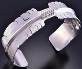 Silver Sacred Eagle Feather Bracelet by David Kuticka 2K13C