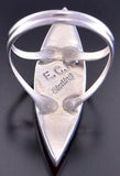 Size 8 Silver & Turquoise Multistone Zuni Inlay Ring by Emma Edaakie 2E18O