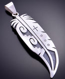Sacred Eagle Feather Pendant by Timothy Mowa 2L16R