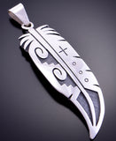 Sacred Eagle Feather Pendant by Timothy Mowa 2L16R