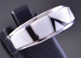 Size 9-1/2 Inlay White Buffalo Men's Ring 2K18K