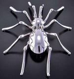 Silver Navajo Handmade Spider Love Brooch/Pin by Effie Garfield 2A13M