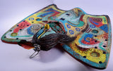 Navajo Pottery - Yei Bi Chei Mask - Butterfly Design by David John 2L07A