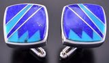 Turquoise and Lapis Cufflinks by Tully Gustine 2K15Z