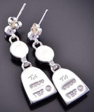 Long Turquoise Inlay Earrings by Tully Gustine 2K20U