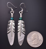 Ray Tracey Medium Feather Earrings with Lapis - 1J09A