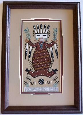Navajo Sand Painting by Marlene Doby - 9.5 x 13.5 - 1J11R