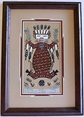 Navajo Sand Painting by Marlene Doby - 9.5 x 13.5 - 1J11R