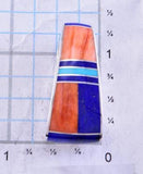Mutli-stone Inlay Pendant Slide by Benson Manygoats 2K10S