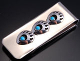 Three Bear Paw Design Money Clip by Virginia John - 7L15G