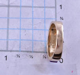 Size 5 Inlay 14k Gold ring by Calvin Begay 2J20P