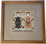 Mother Earth and Father Sky Navajo Sandpainting by Orlando Myerson 2L03K