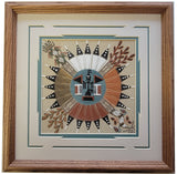 Navajo Pollen Boy on the Sun Sandpainting by Geraldine & Leonard Yazzie 2L03D
