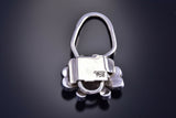 Silver Multistone Zuni Sunface Inlay Key Chain by Denise Siutza - 9J15R