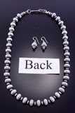 Navajo Handmade Fluted Beads by Preston Haley - Navajo Pearls 2L16X