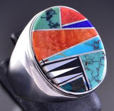 Size 10 Inlay Men's Ring by Bessie Johnson 2K18F