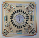 Large Navajo Sandpainting Sun Design 2L03H