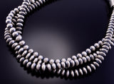 Silver 3-Strand Multishaped Navajo Pearls Necklace by Jan Mariano 2L08W