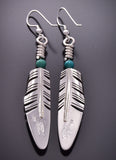 Ray Tracey Medium Feather Earrings with Lapis - 1J09A