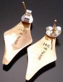 14K Gold Lapis Opal Diamond Earrings by G Nelson - VN40A