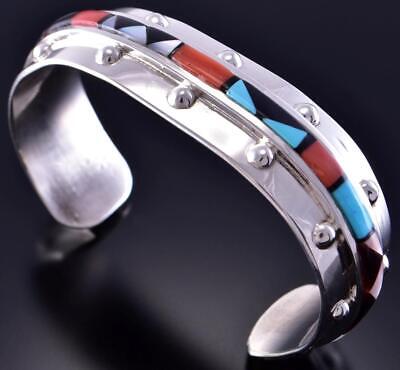 Zuni inlay Bracelet by Sheryl Edaakie 2K13G