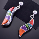 Multistone Inlay Earrings by Aldora Henry 2K21N